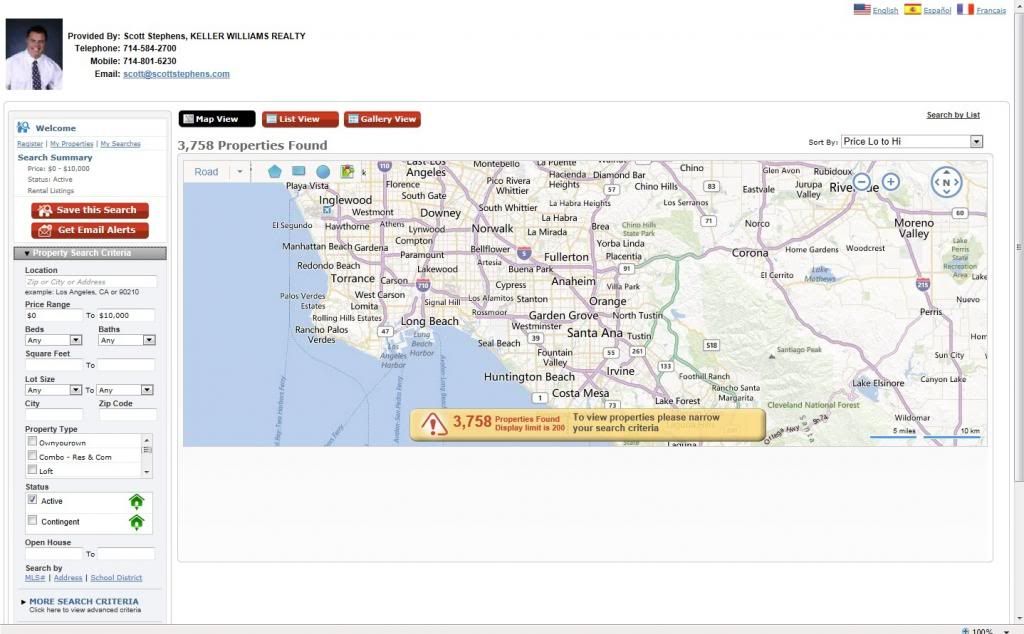 rDesk Lease Search Map