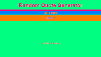 Random quote generator
