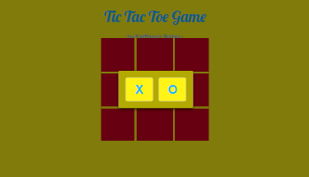 Tac tac toe game