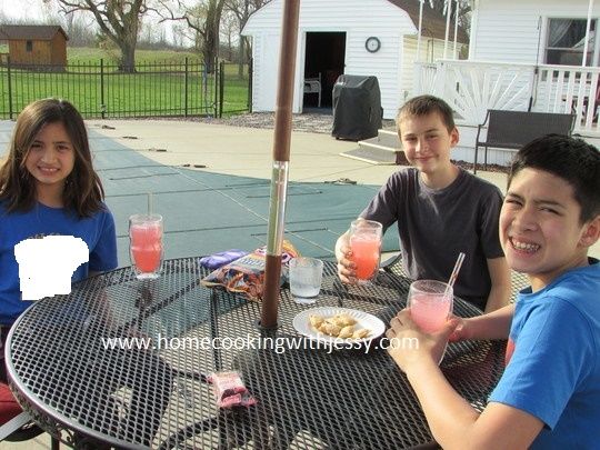 Enjoying their lemonade with Ozeri Serafino Double Wall Insulated Glasses.