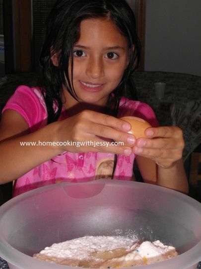 add three eggs to the cake mix