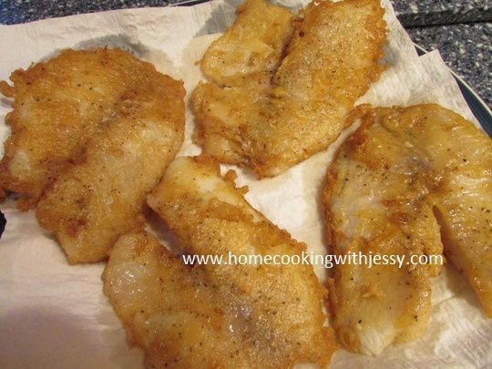 My first time to cook beer battered fish.
