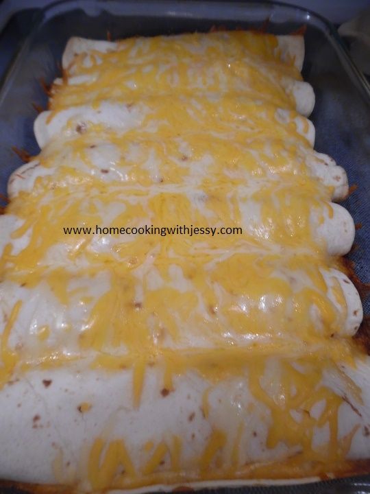 My first time to make chicken enchiladas