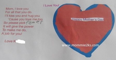 a gift from my little girl on Mother's Day
