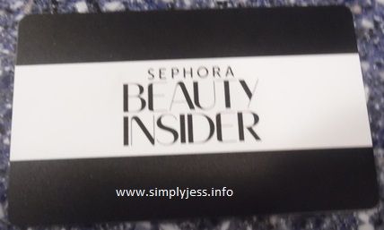 Sephora member card