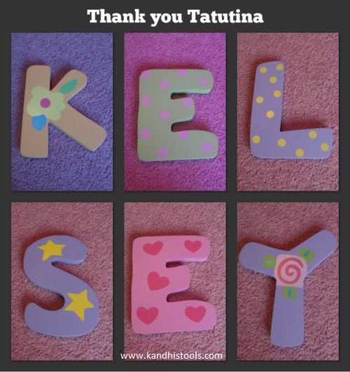 Thank you so much Tatutina for these beautiful ABC Wooden Letters Thank you so much Tatutina for these beautiful ABC Wooden Letters