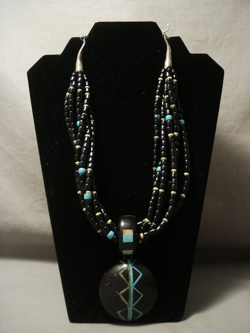 THE BEST INLAY ARTIST OF SANTO DOMINGO TURQUOISE NECKLACE eBay