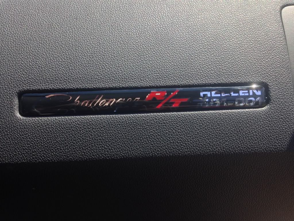 Custom interior dash badge by Nate at rebadge design | Dodge Challenger ...